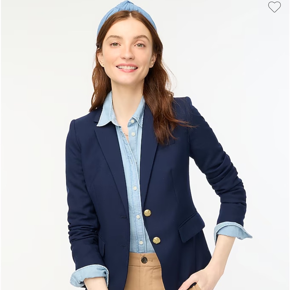 NWT J. Crew Blazer  Original School Boy Blazer in Navy